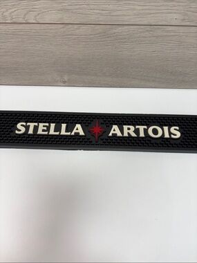 Stella Artois Black Bar Rail Mat
